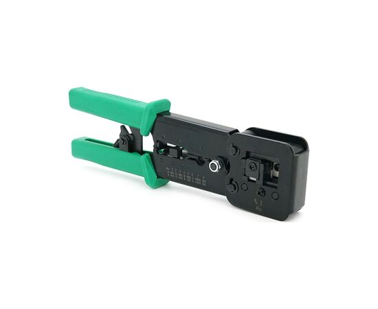 Инструмент Voltronic VegGieg V-E113, для обжима RJ-45 (8P8C) и RJ-12/11 (6P6C), 4P4C, черный/зеленый, Q10 (V-E113)