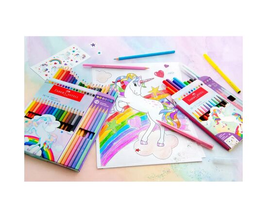 Карандаши цветные Faber-Castell Classic Colour Unicorn 18 класичних + 6 пастельні кольорів (111221) (32516), изображение 4