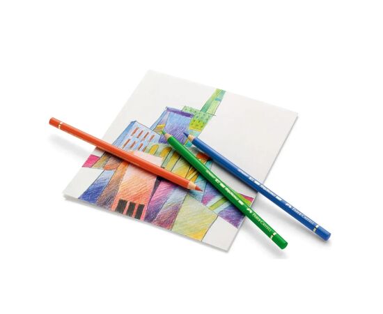Карандаши цветные Faber-Castell Polychromos 20 кольорів в подарунковій коробці з аксесуарами (210051) (28971), изображение 4