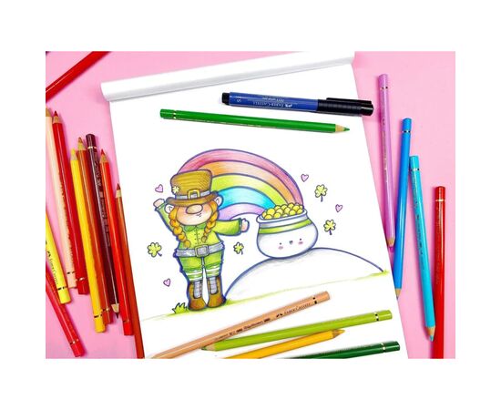 Карандаши цветные Faber-Castell Polychromos 20 кольорів в подарунковій коробці з аксесуарами (210051) (28971), изображение 5