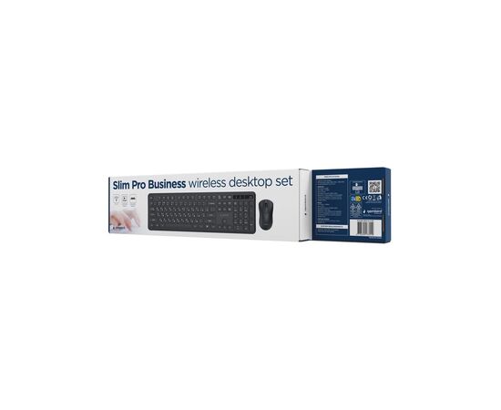 Комплект Gembird Slim Pro Business Wireless Black (KBS-WPS-01-CYRL), изображение 4