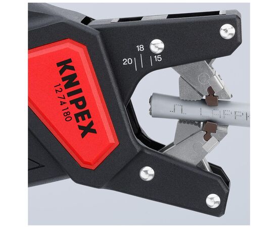 Знімач ізоляції KNIPEX для видалення ізоляції з плоских кабелів 12 64 180 (12 64 180), зображення 4