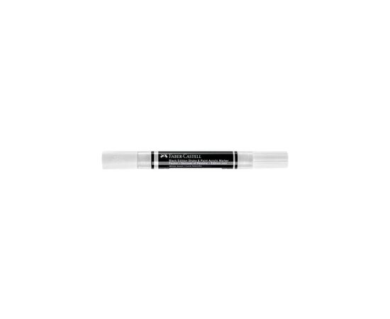 Набор маркеров Faber-Castell акриловый двусторонний Black Edition Shake & Paint Acrylic Marker, цвет белый (33106), изображение 4