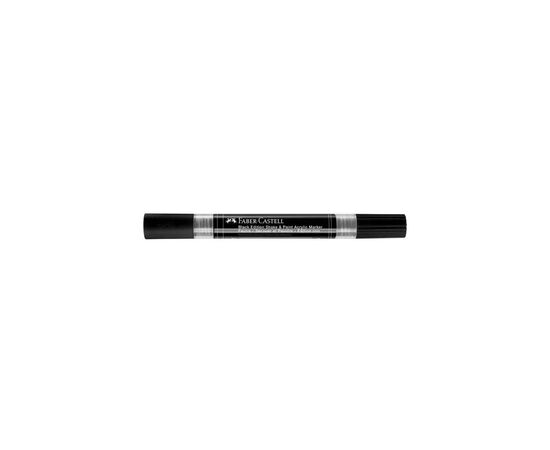 Набор маркеров Faber-Castell акриловый двусторонний Black Edition Shake & Paint Acrylic Marker, цвет черный (33107), изображение 4