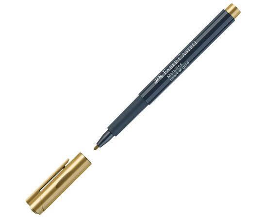 Набор маркеров Faber-Castell тонких металликов для декорирования Metallics Marker M (1,5 мм) 12 цветов (32019), изображение 5