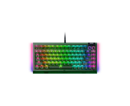 Клавиатура Razer BlackWidow V4 75% USB UA Phantom Green (RZ03-05003300-R3M1), изображение 3