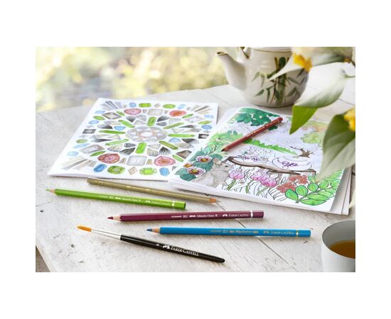 Карандаши цветные Faber-Castell Albrecht Drer ,акварельні, 24 кольора, в металевій коробці (117524) (15438), изображение 7