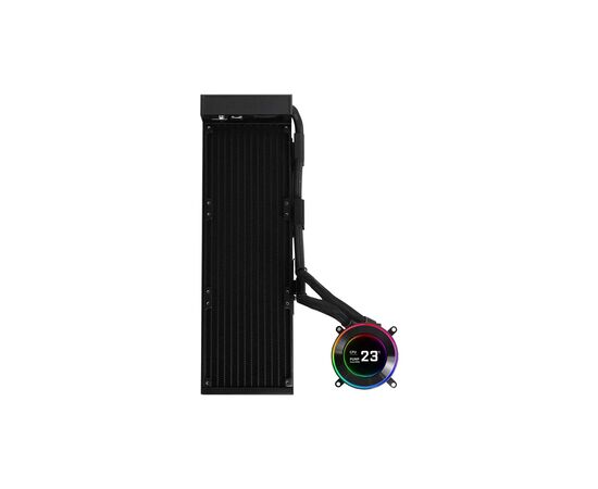 Система жидкостного охлаждения Lian Li HydroShift II LCD-C 360 FANLESS, Black (G89.GHS2LCD36B.00), изображение 2