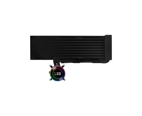 Система жидкостного охлаждения Lian Li HydroShift II LCD-C 360 FANLESS, Black (G89.GHS2LCD36B.00)