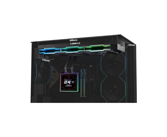 Система жидкостного охлаждения Lian Li HydroShift II LCD-S 360TL, Black (G89.GHS2LCDS36TB.00), изображение 3
