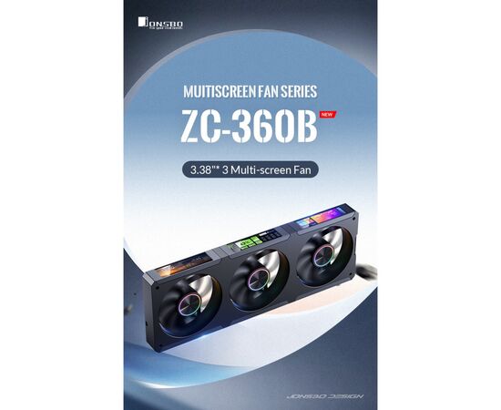 Кулер для корпуса JONSBO ZC-360B Black, изображение 12