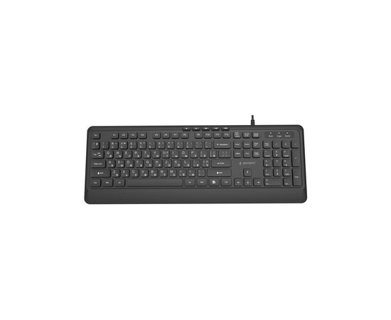 Клавиатура Gembird Slim Multimedia USB Black (KB-MCH-05-CYRL), изображение 3