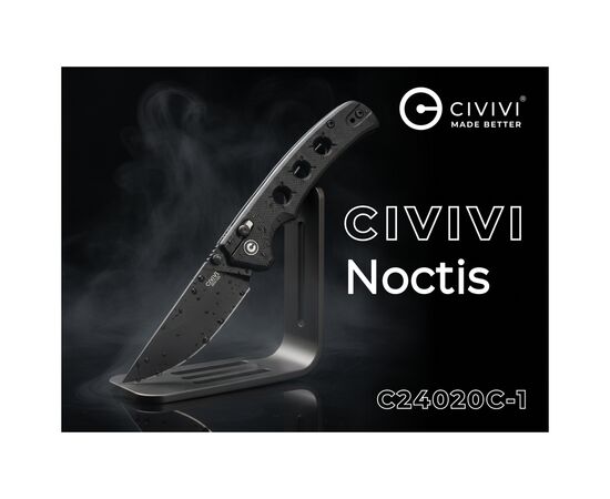 Нож Civivi Noctis, Black G10, Black Stonewash (C24020C-1), изображение 12