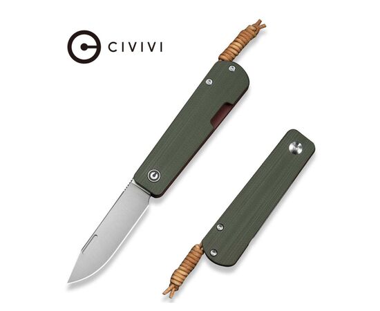 Ніж Civivi Slippy Sendy, Green G10, Satin (C24075B-1), зображення 7