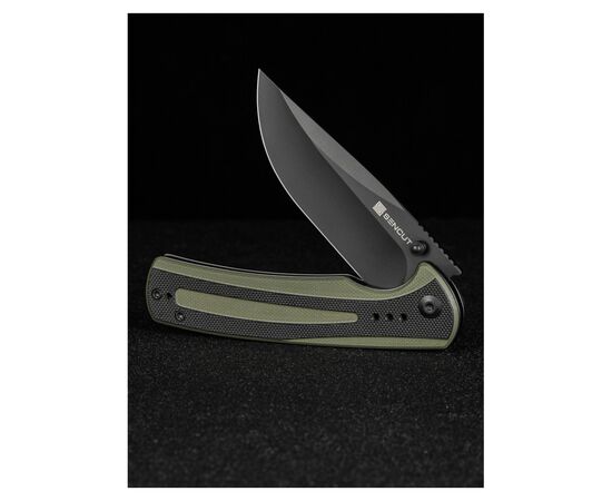 Нож Sencut Regnator, Black/Green G10, Black Stonewash (S24057-2), изображение 3