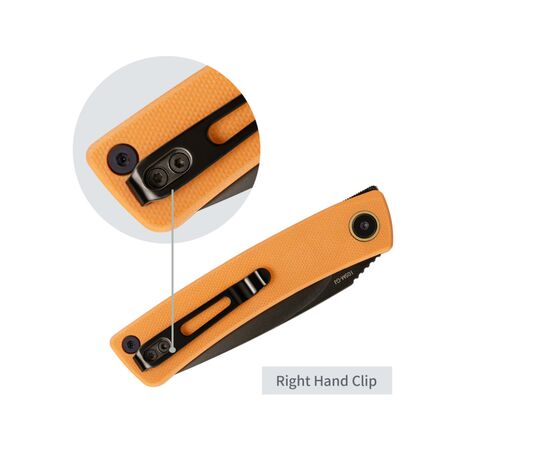 Нож SRM Air, Orange G10, Black Stonewash (105M-GJ), изображение 4