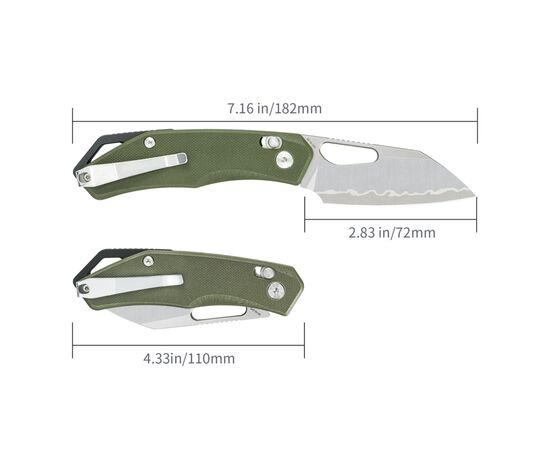 Нож SRM Cub, Green G10, Satin (261M-GP2), изображение 7