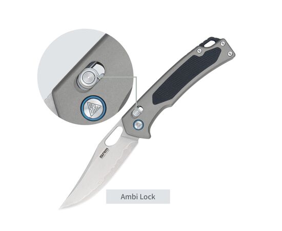 Ніж SRM Retriever 9203-AK, Black G10/Aluminium, Stonewash (9203-AK), зображення 7
