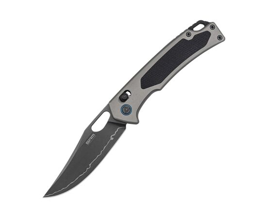 Нож SRM Retriever 9203-AK, Black G10/Aluminium, Black Stonewash (9203-AK2), изображение 2