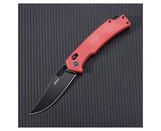 Нож SRM Retriever 9203-AK, Red Micarta, Black Stonewash (9203-MR2)