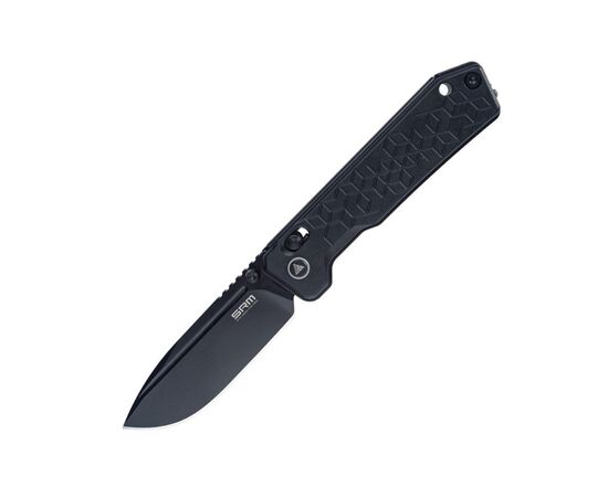 Нож SRM Rubik 7228B 14C28N, Black Aluminium, Black Stonewash (7228B-AB2)
