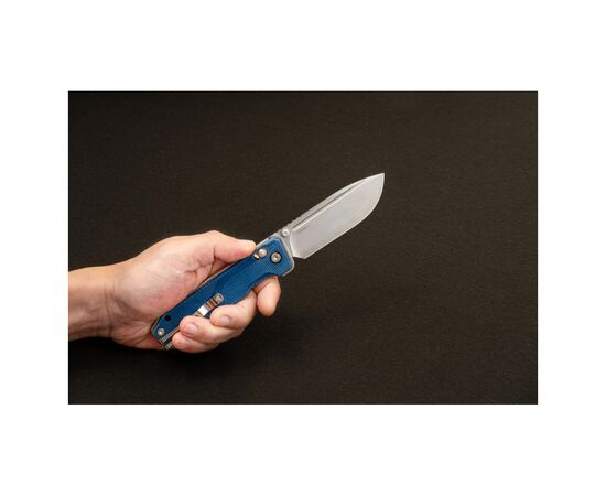 Нож SRM Rubik 7228B 140Cr, Blue Micarta, Stonewash (7228B-ME2)