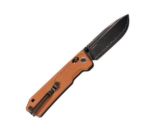Нож SRM Rubik 7228B 140Cr, Brown Micarta, Black Stonewash (7228B-MN2), изображение 4