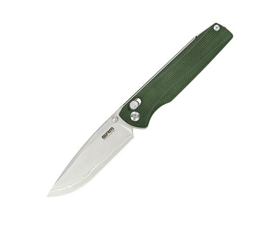 Нож SRM Terrier 140Cr, Green Micarta, Stonewash (258L-MG2), изображение 2