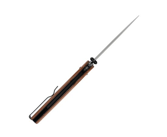 Нож SRM Terrier 140Cr, Brown Micarta, Black Stonewash (258L-MN2), изображение 9