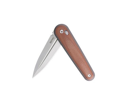 Нож SRM Twin, Brown Micarta, Stonewash (251MB-MN), изображение 6