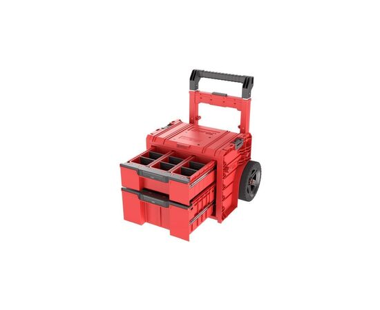 Ящик для инструментов QBRICK SYSTEM PRO Cart Plus Drawer 2 Red, на колесах, 20", 520440660, SKRWQCP2PD2CZEPG001 (SKRWQCP2PD2CZEPG001), изображение 2