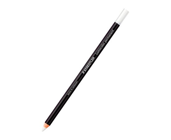 Маркер Staedtler карандаш Lumocolor glasochrom permanent белый (ST.108 20-0)