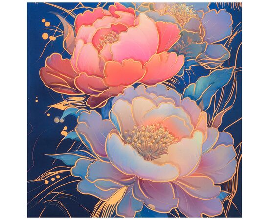 Еженедельник Buromax недатированный PEONY, A5, темно-синий 336 страниц (BM.20170-03), изображение 3
