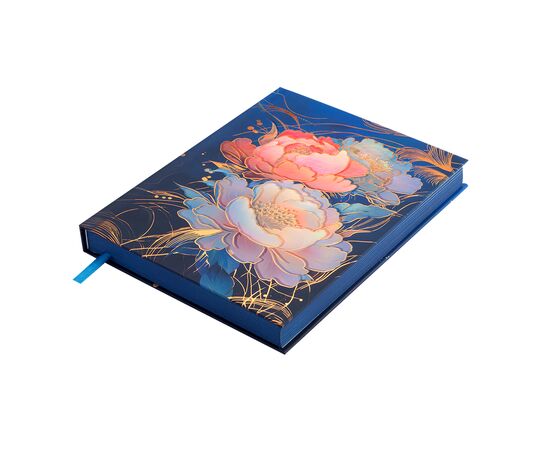 Еженедельник Buromax недатированный PEONY, A5, темно-синий 336 страниц (BM.20170-03), изображение 4