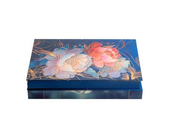 Еженедельник Buromax недатированный PEONY, A5, темно-синий 336 страниц (BM.20170-03), изображение 5
