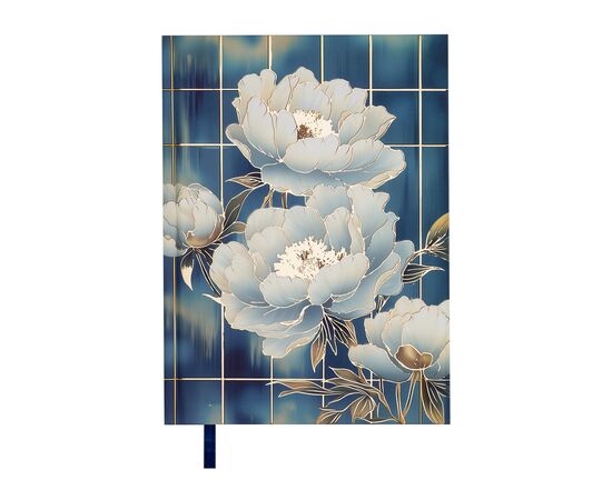 Еженедельник Buromax недатированный PEONY, A5, голубой 336 страниц (BM.20170-14)