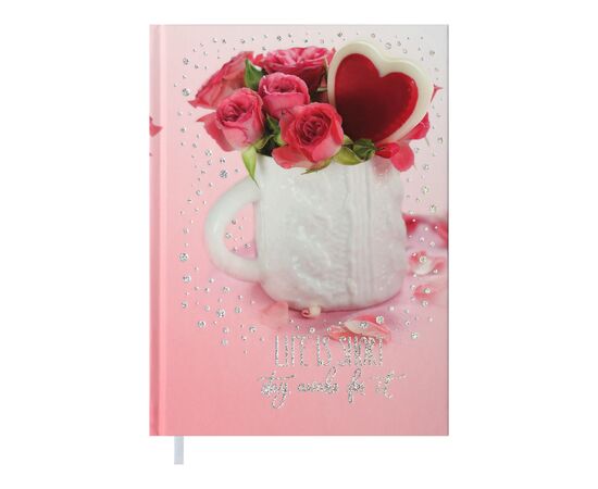 Еженедельник Buromax недатированный полиграфический ROMANTIC, A5, розовый (BM.2040-10)