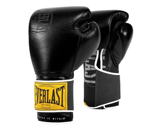 Боксерські рукавички Everlast 1910 Classic Training Glove P00001709 чорний 12 унцій (009283599829)
