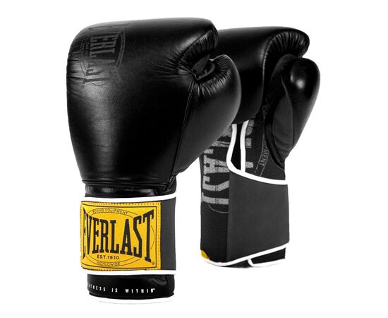 Боксерські рукавички Everlast 1910 Classic Training Glove P00001711 чорний 14 унцій (009283599928)
