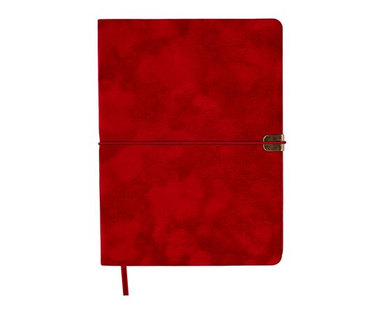 Еженедельник Buromax недатированный VELOUR, A5, красный, штуч.кожа, 336 страниц (BM.20770-05)