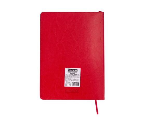 Еженедельник Buromax недатированный SALERNO, L2U, A4, красный, штуч.кожа, 336 страниц (BM.20990-09), изображение 4