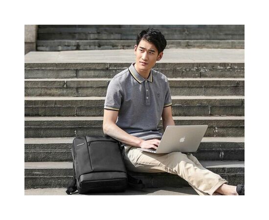 Рюкзак для ноутбука Xiaomi 14" RunMi 90 Classic Business Backpack Dark Grey/Black (Ф00650), изображение 8