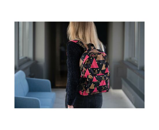 Рюкзак для ноутбука 2E 13" TeensPack Triangles, black (2E-BPT6114BK), изображение 10