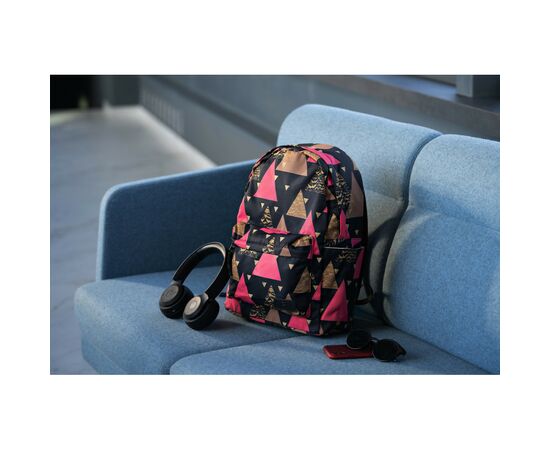 Рюкзак для ноутбука 2E 13" TeensPack Triangles, black (2E-BPT6114BK), изображение 11