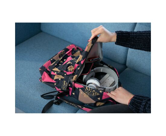 Рюкзак для ноутбука 2E 13" TeensPack Triangles, black (2E-BPT6114BK), изображение 12