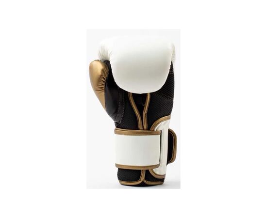 Боксерские перчатки Everlast PowerLock Boxing Training Gloves P00003049 білий, золотий 12 унцій (009283620110), изображение 5