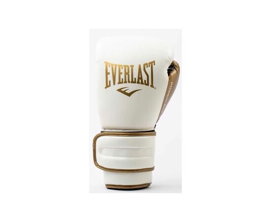 Боксерские перчатки Everlast PowerLock Boxing Training Gloves P00003049 білий, золотий 12 унцій (009283620110)