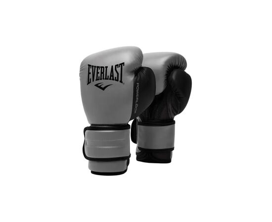 Боксерские перчатки Everlast PowerLock Boxing Training Gloves P00002307 сірий, чорний 16 унцій (009283608552), изображение 2