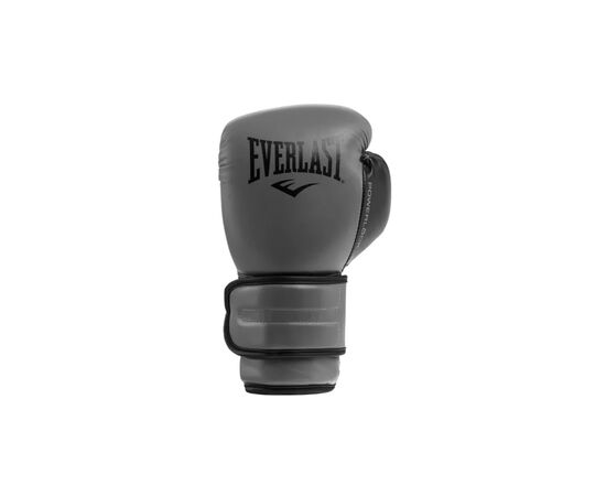 Боксерские перчатки Everlast PowerLock Boxing Training Gloves P00002307 сірий, чорний 16 унцій (009283608552)