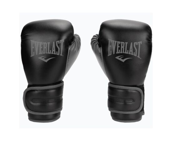 Боксерские перчатки Everlast PowerLock Boxing Training Gloves P00002284 чорний 12 унцій (009283608330), изображение 3